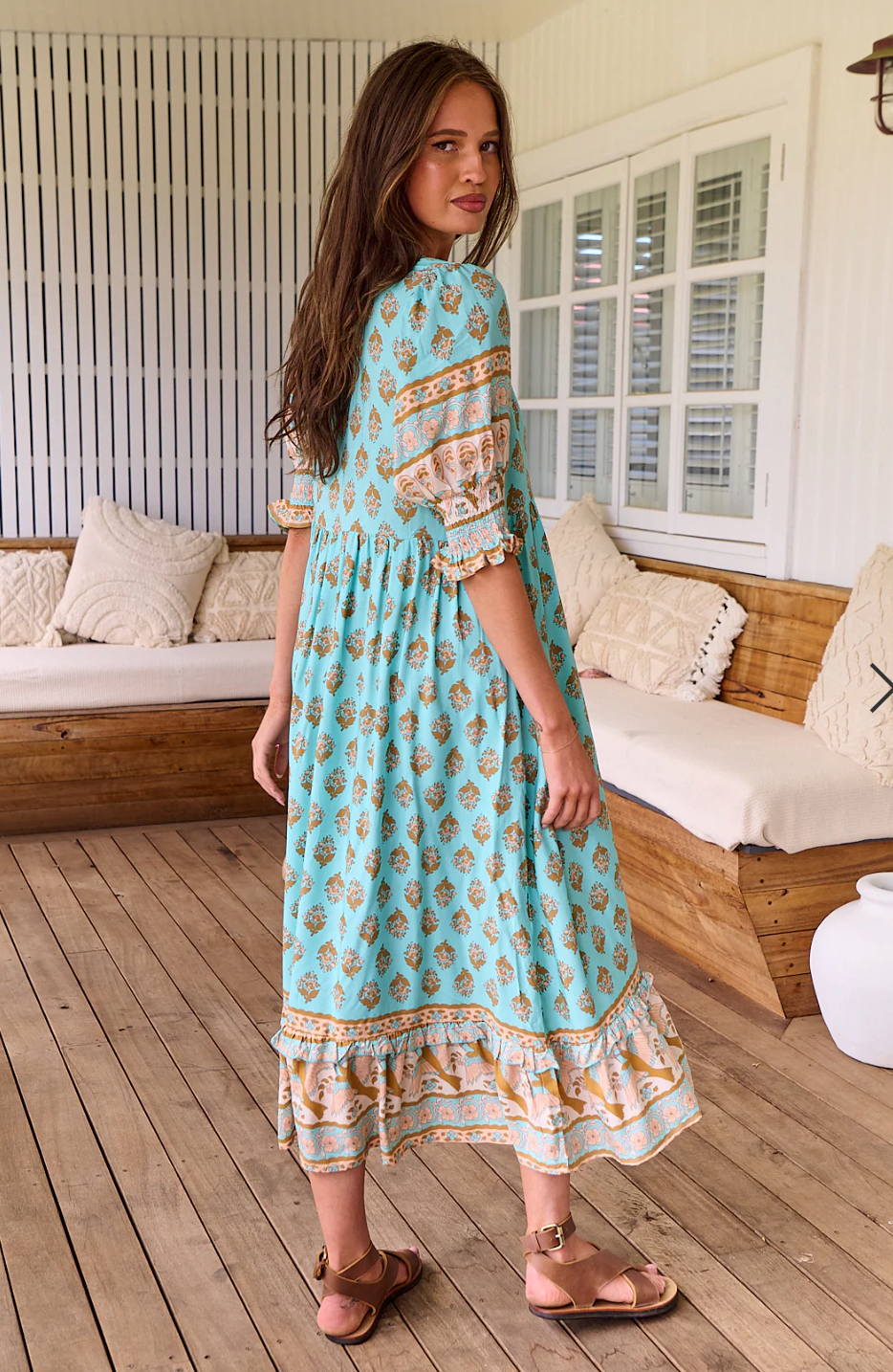 Boho-Maxikleid mit Print – Lässiger Stil mit Mühelosem Charme