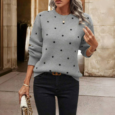 Punkte-Pullover – Verspielte Wärme mit Alltäglicher Eleganz