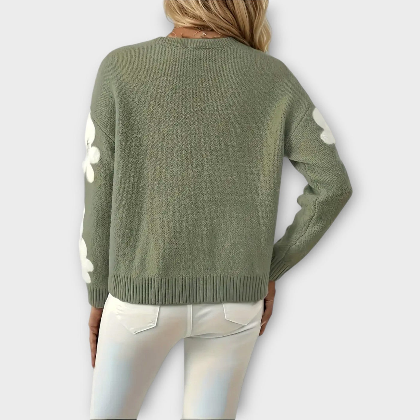 Pullover mit Blumenärmeln – frisch, verspielt und schick