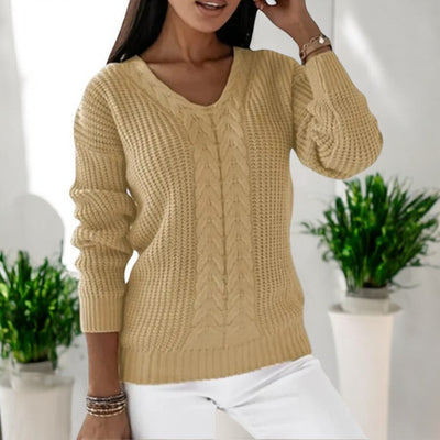V-Ausschnitt Pullover – Zeitlose Eleganz mit schmeichelndem Komfort