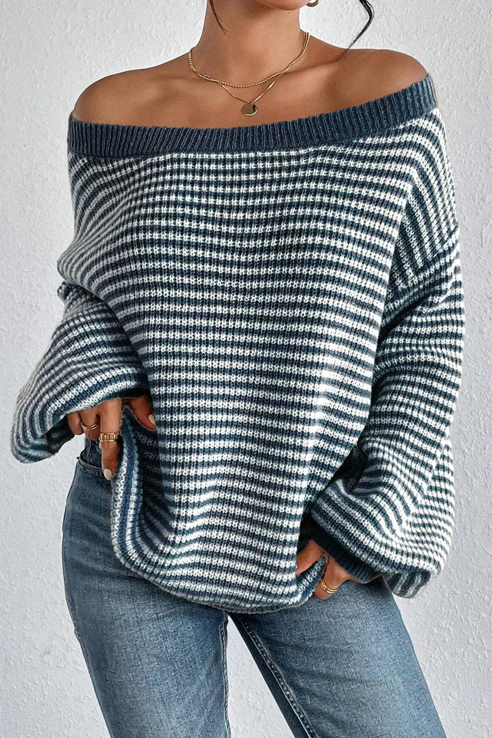 Schulterfreier Pullover – Mühelose Ausstrahlung mit entspannter Selbstsicherheit