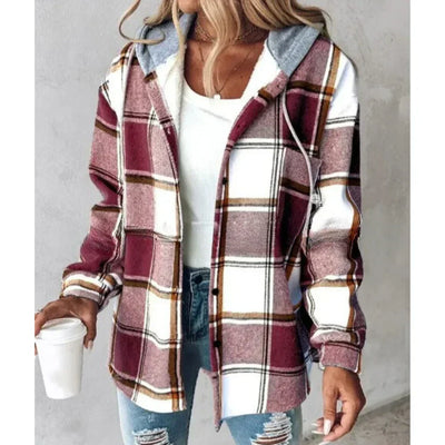 Karo-Hemdjacke mit Kapuze – Lässige Wärme mit Mühelosem Coolness-Faktor