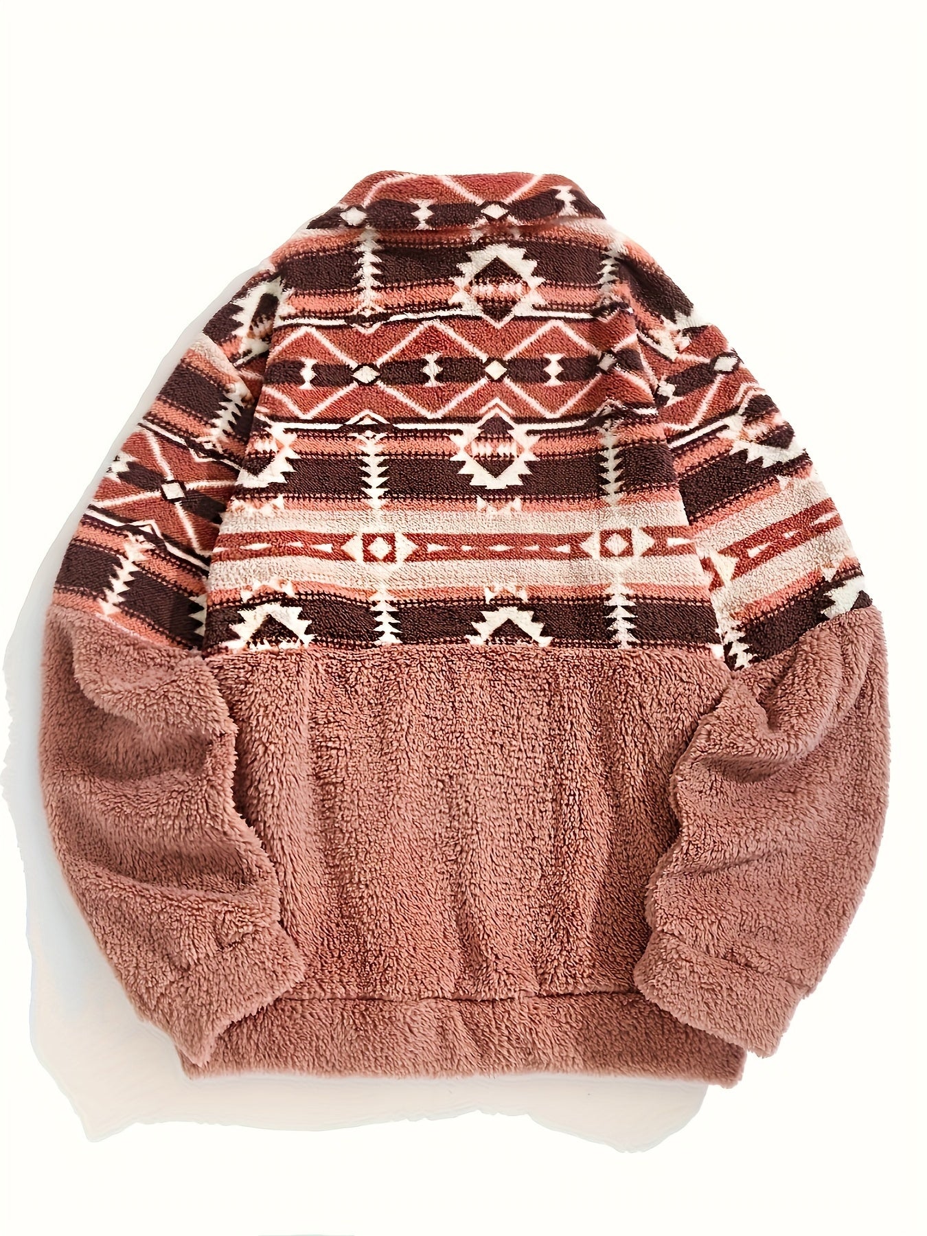 Gemusterter Fleece-Pullover – Warmer Stil mit gemütlichem Selbstvertrauen