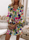 Blumenmuster Mini Kleid – Entfessle dein inneres Selbstbewusstsein