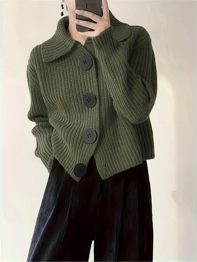 Stylische Jacke mit großen Knöpfen – Steigere dein Selbstbewusstsein und deine Wärme
