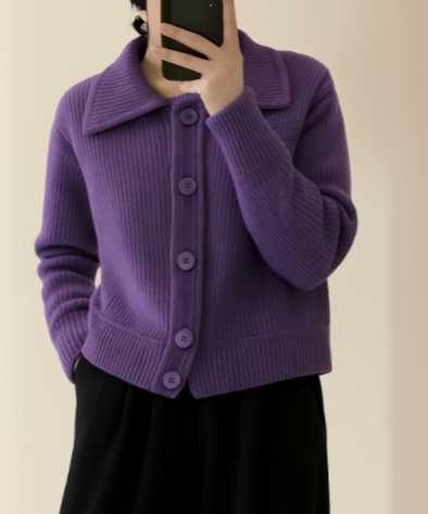 Stylische Jacke mit großen Knöpfen – Steigere dein Selbstbewusstsein und deine Wärme
