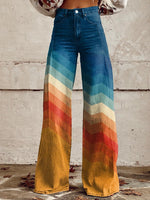 Farbenfrohe Hose mit weitem Bein – Entspannter Stil und Komfort