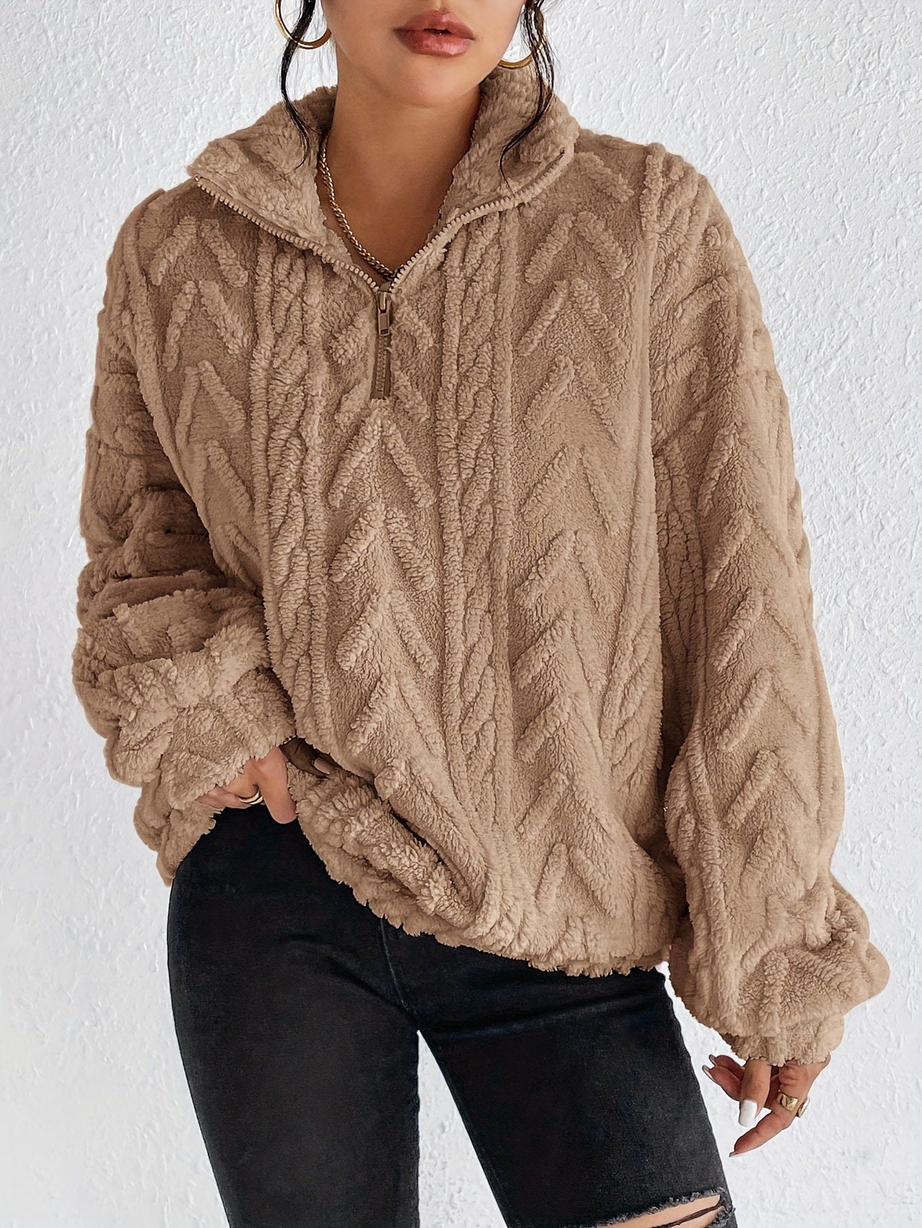 Fleece-Strickpullover – Gemütliche Wärme mit Mühelosem Stil