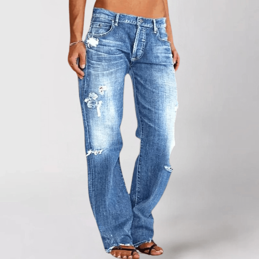 Weitgeschnittene Destroyed-Jeans – Müheloser Coolness-Faktor mit Modernem Touch