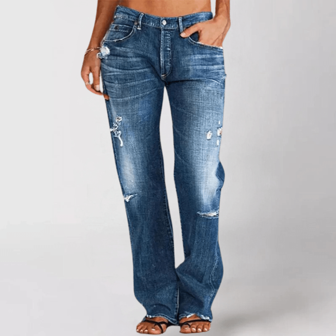 Weitgeschnittene Destroyed-Jeans – Müheloser Coolness-Faktor mit Modernem Touch