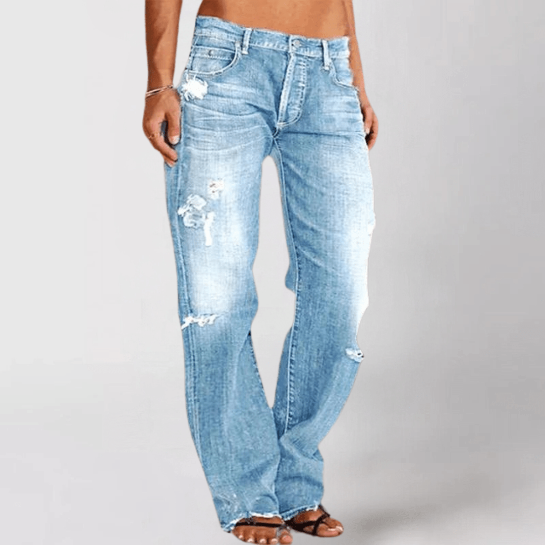Weitgeschnittene Destroyed-Jeans – Müheloser Coolness-Faktor mit Modernem Touch