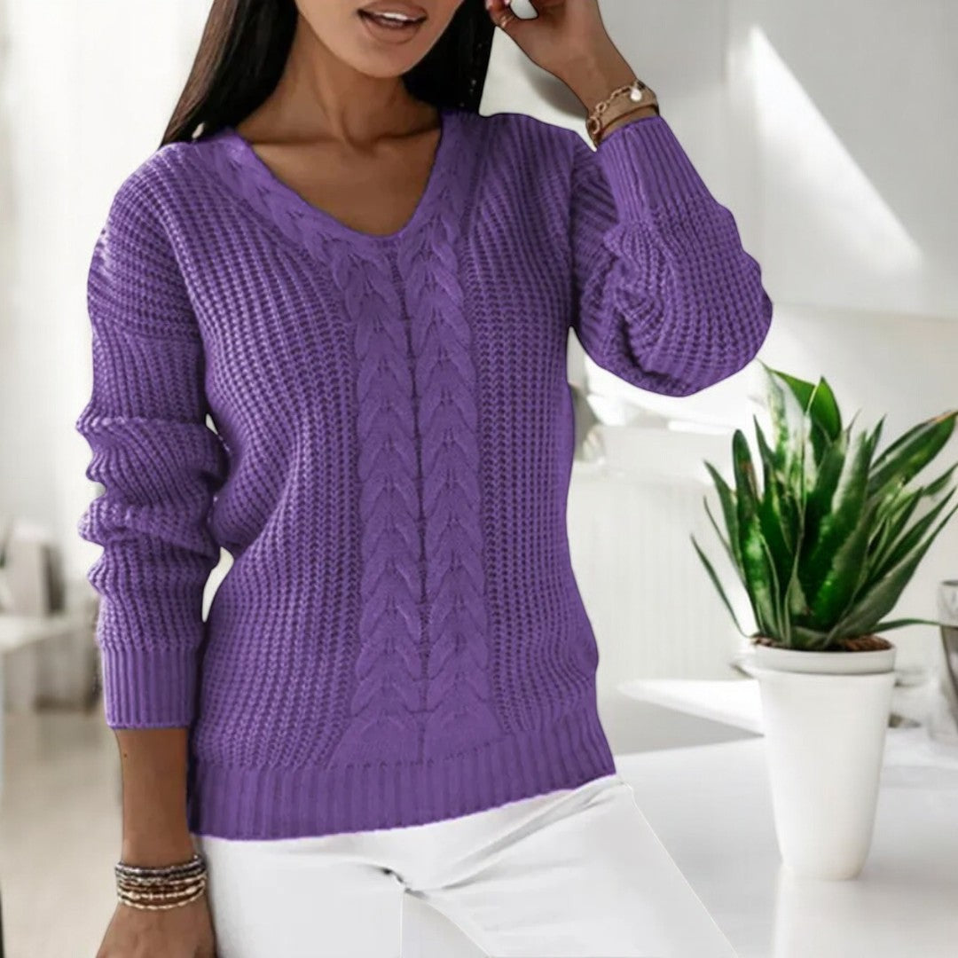 V-Ausschnitt Pullover – Zeitlose Eleganz mit schmeichelndem Komfort