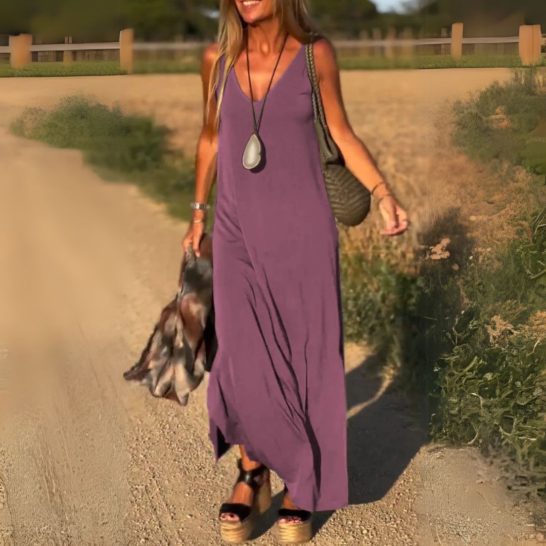 Ärmelloses Maxikleid – Entspannte Eleganz für Sonnige Tage