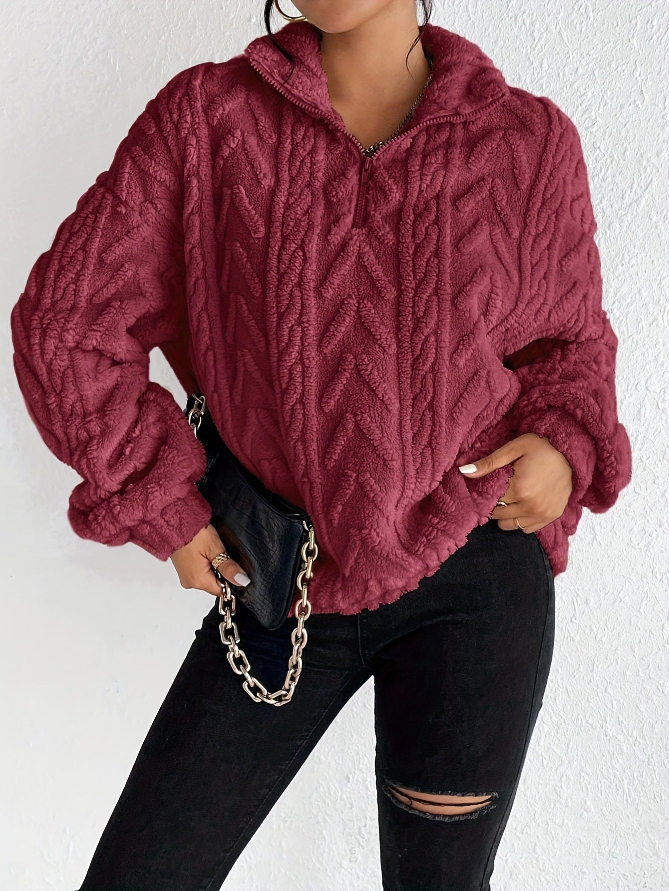 Fleece-Strickpullover – Gemütliche Wärme mit Mühelosem Stil