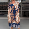 Midikleid mit Abstraktem Print – Kühner Stil mit Mühelosem Komfort