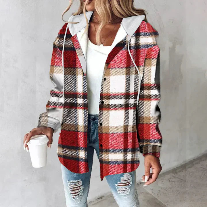 Karo-Hemdjacke mit Kapuze – Lässige Wärme mit Mühelosem Coolness-Faktor