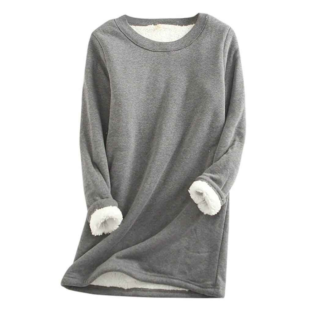 Gefüttertes Fleece-Kleid – Sanfte Wärme mit entspanntem Komfort